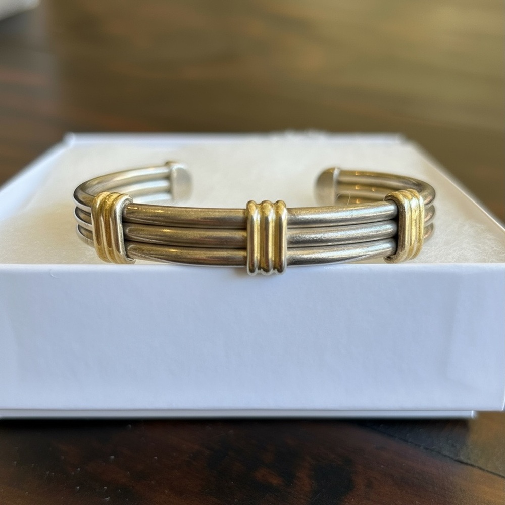 Vintage Women’s 950 Silver Cuff Bracelet - Picture 4 of 11